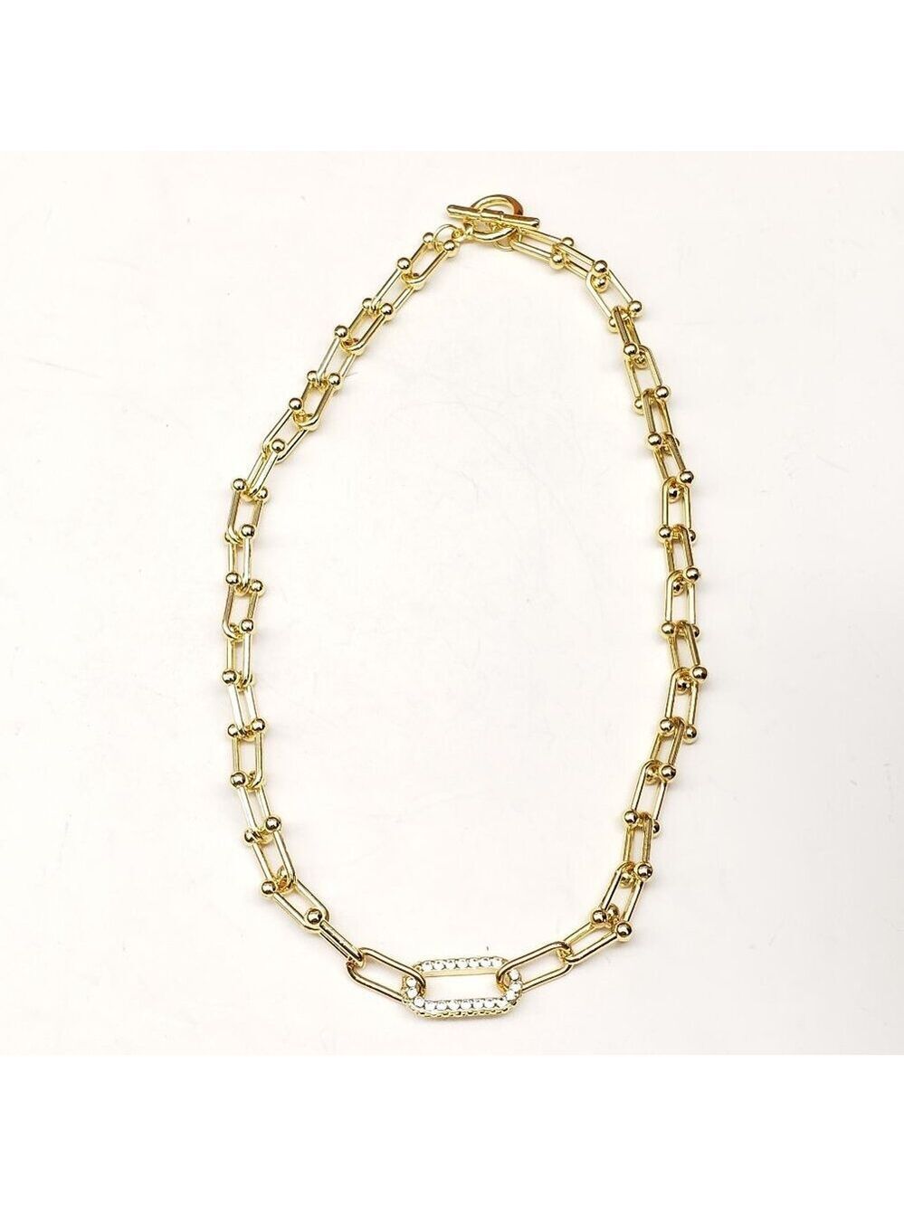 Gold Plated Horse Shoe Necklace Chain